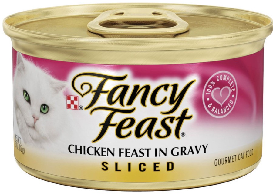 Cat Fancy Feast Wet Food | Fancy Feast Sliced Chicken Feast In Gravy Canned Cat Food