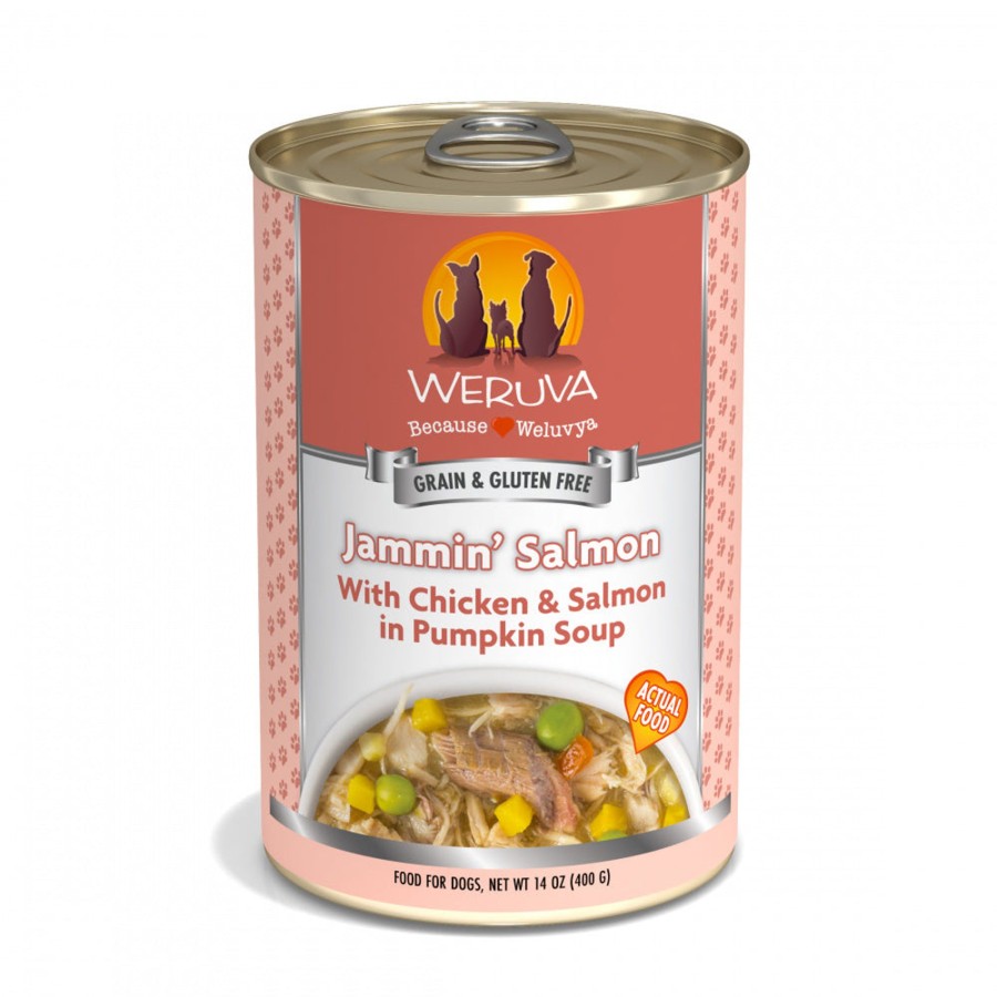 Dog Weruva Wet Food | Weruva Jammin Salmon With Chicken & Salmon In Pumpkin Soup Canned Dog Food