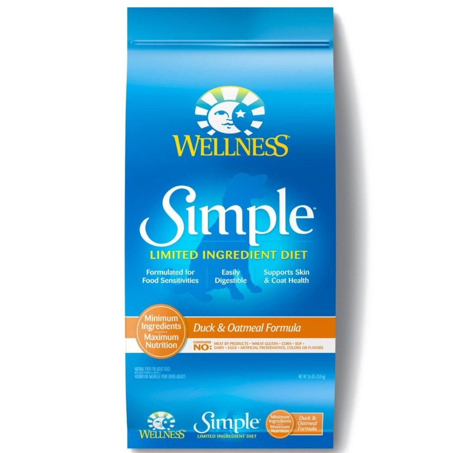 Dog Wellness Dry Food | Wellness Simple Natural Limited Ingredient Diet Duck And Oatmeal Recipe Dry Dog Food