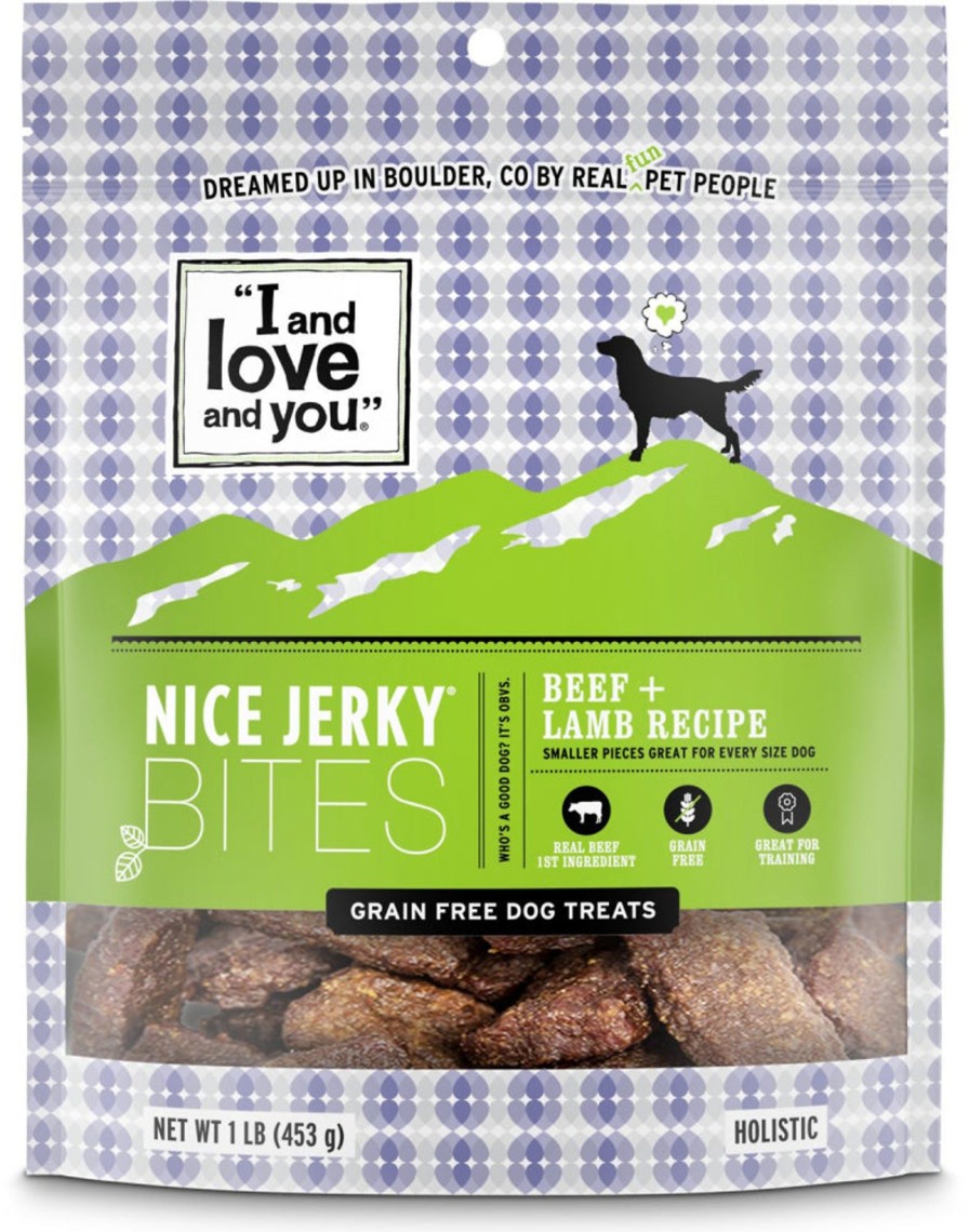 Dog I and Love and You | I And Love And You Nice Jerky Grain Free Beef & Lamb Dog Treats