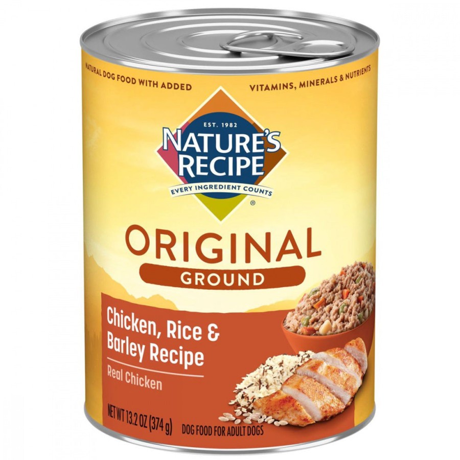 Dog Nature's Recipe | Nature'S Recipe Easy To Digest Chicken Rice Barley Homestyle Ground Canned Dog Food