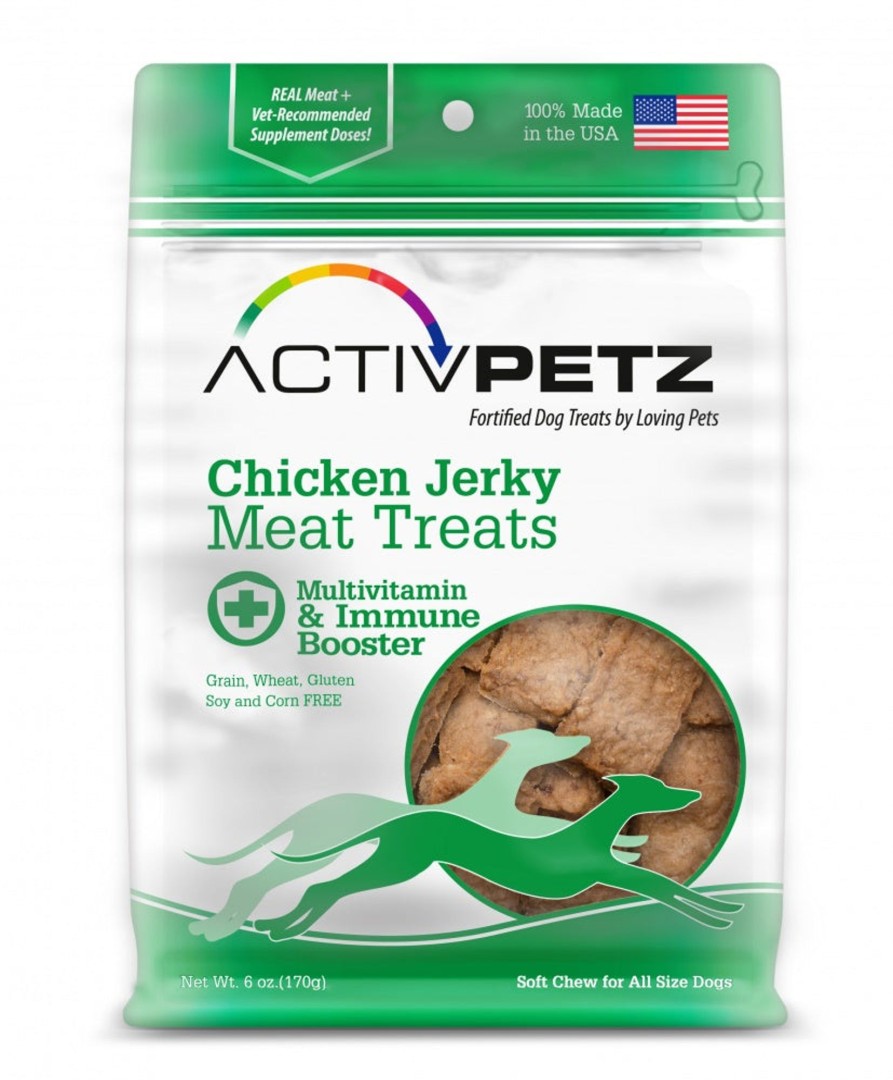 Dog Loving Pets | Loving Pets Activpetz Grain Free Chicken Jerky Multivitamin And Immune Maintenance Dog Treats