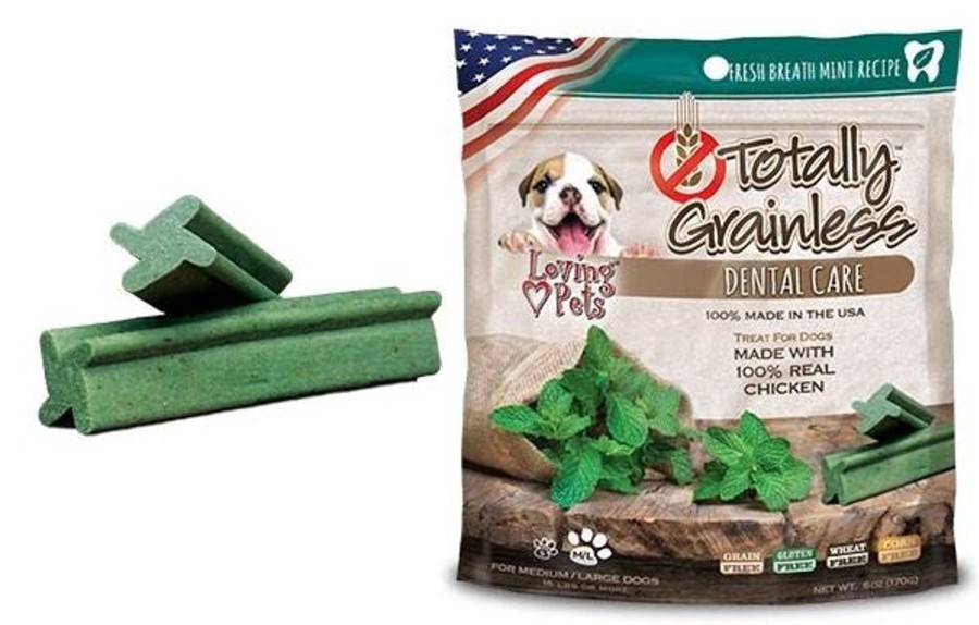 Dog Loving Pets | Loving Pets Totally Grainless Grain Free Fresh Breath Mint Recipe Dental Care Dog Treats