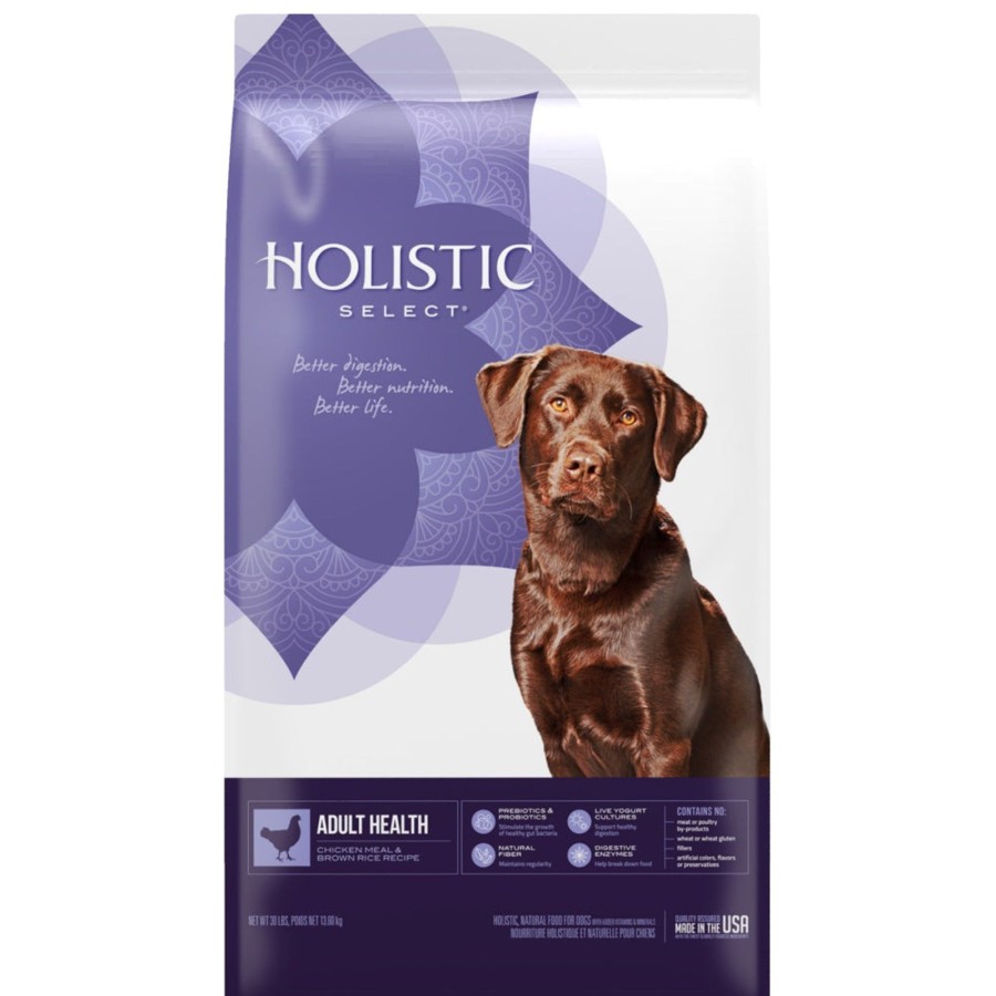 Dog Holistic Select | Holistic Select Natural Adult Health Chicken Meal And Brown Rice Recipe Dry Dog Food