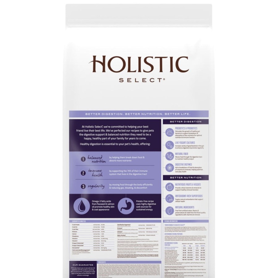 Dog Holistic Select | Holistic Select Natural Adult Health Chicken Meal And Brown Rice Recipe Dry Dog Food