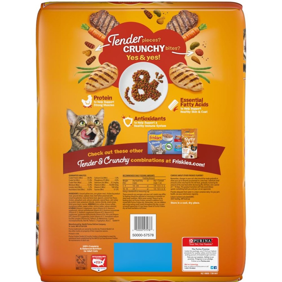 Cat Friskies Dry Food | Friskies Tender And Crunchy Combo Dry Cat Food