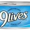 Cat 9 Lives Wet Food | 9 Lives Meaty Pate With Ocean Whitefish Dinner Canned Cat Food