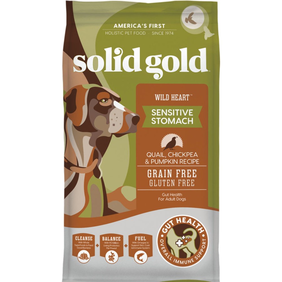 Dog Solid Gold | Solid Gold Wild Heart Adult Quail, Chickpeas And Pumpkin Recipe Dry Dog Food