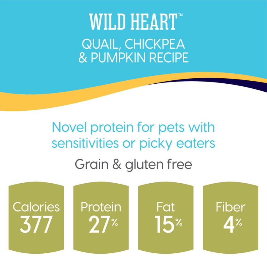 Dog Solid Gold | Solid Gold Wild Heart Adult Quail, Chickpeas And Pumpkin Recipe Dry Dog Food