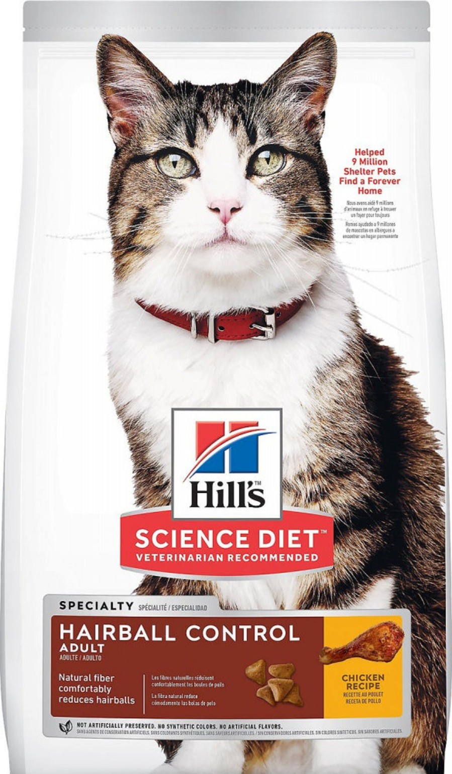 Cat Hill's Science Diet Dry Food | Hill'S Science Diet Adult Hairball Control Chicken Recipe Dry Cat Food