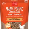 Dog Cloud Star | Cloud Star Wag More Bark Less Soft Chews Grain Free Peanut Butter & Apples Dog Treats