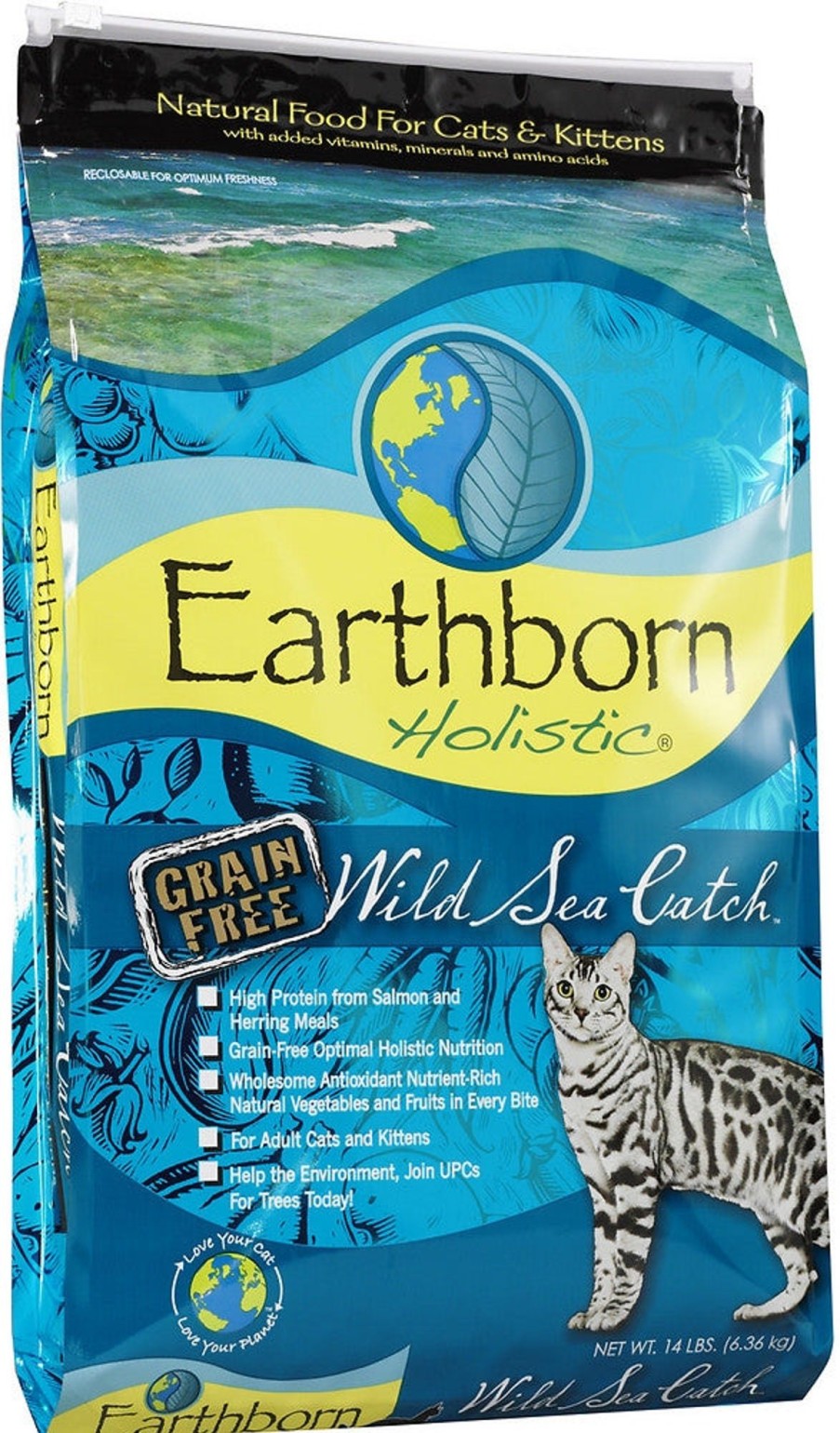 Cat Earthborn Holistic Dry Food | Earthborn Holistic Wild Sea Catch Grain Free Natural Cat Food