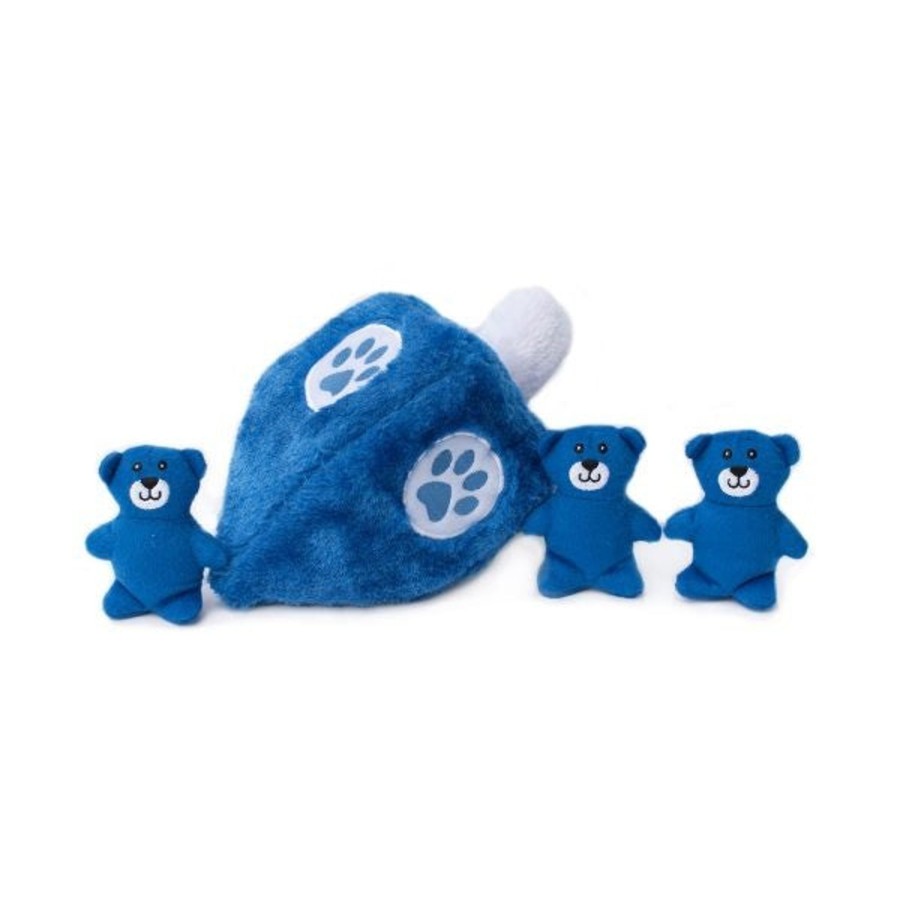 Dog ZippyPaws | Zippypaws Hanukkah Zippy Burrow Dreidel Hide And Seek Puzzle Dog Toy