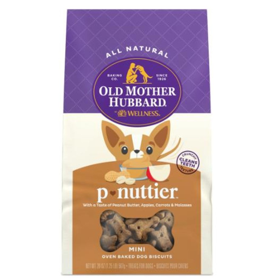 Dog Old Mother Hubbard | Old Mother Hubbard Crunchy Classic Natural P-Nuttier Mini Biscuits Dog Treats