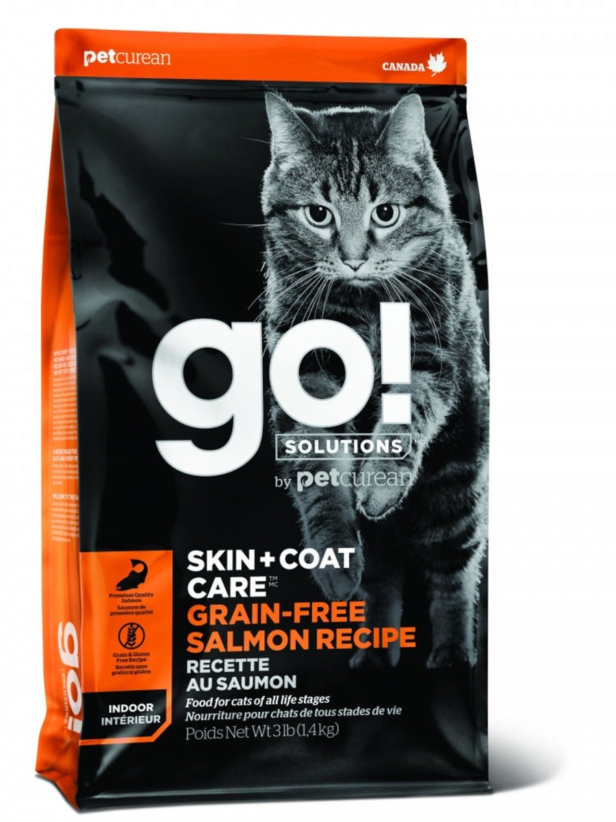 Cat Petcurean Dry Food | Petcurean Go! Grain Free Skin + Coat Care Salmon Recipe Dry Cat Food