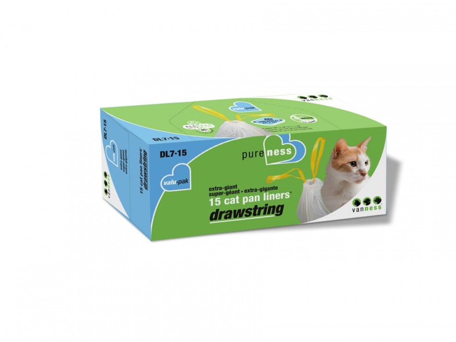 Cat Van Ness | Van Ness Extra Giant Drawstring Cat Pan Liners Valu Pack