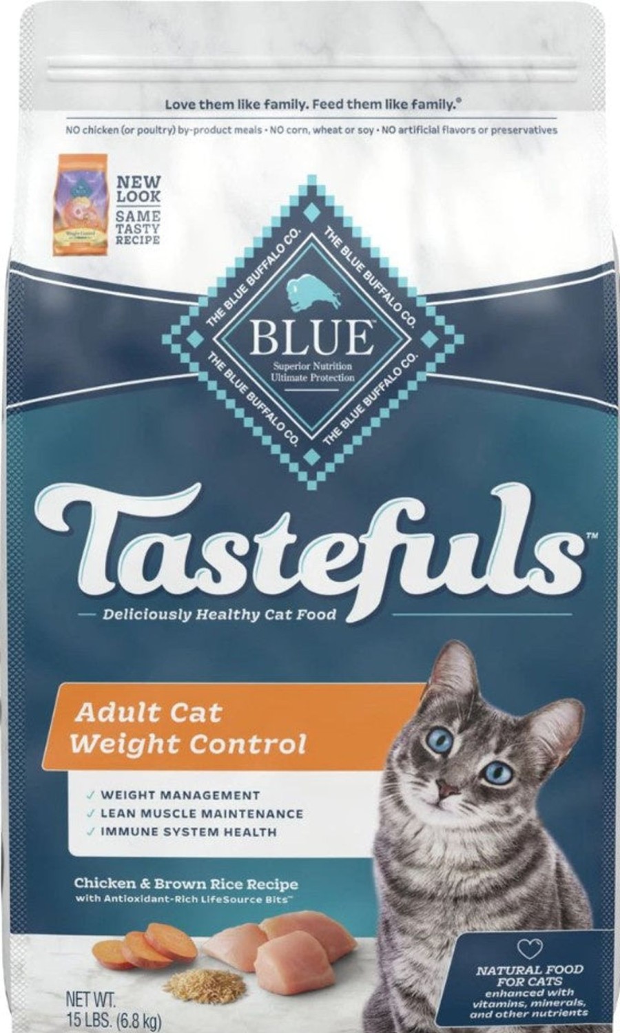 Cat Blue Buffalo Dry Food | Blue Buffalo Tastefuls Adult Cat Weight Control Chicken & Brown Rice Recipe Dry Food