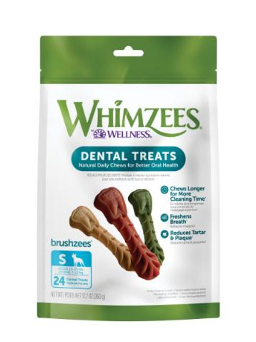 Dog Whimzees | Whimzees Brushzees Natural Daily Dental Small Breed Dog Treats