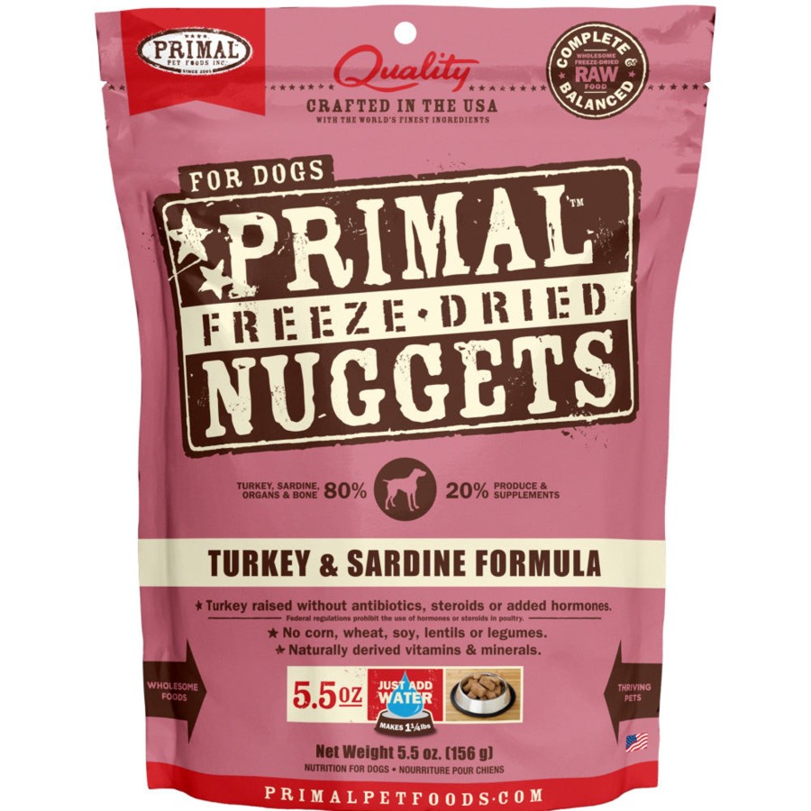 Dog Primal | Primal Freeze Dried Nuggets Grain Free Turkey And Sardine Formula Dog Food