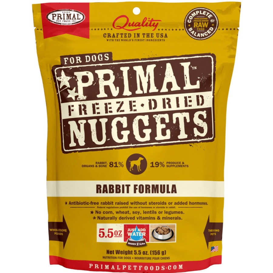 Dog Primal | Primal Freeze Dried Nuggets Grain Free Rabbit Formula Dog Food