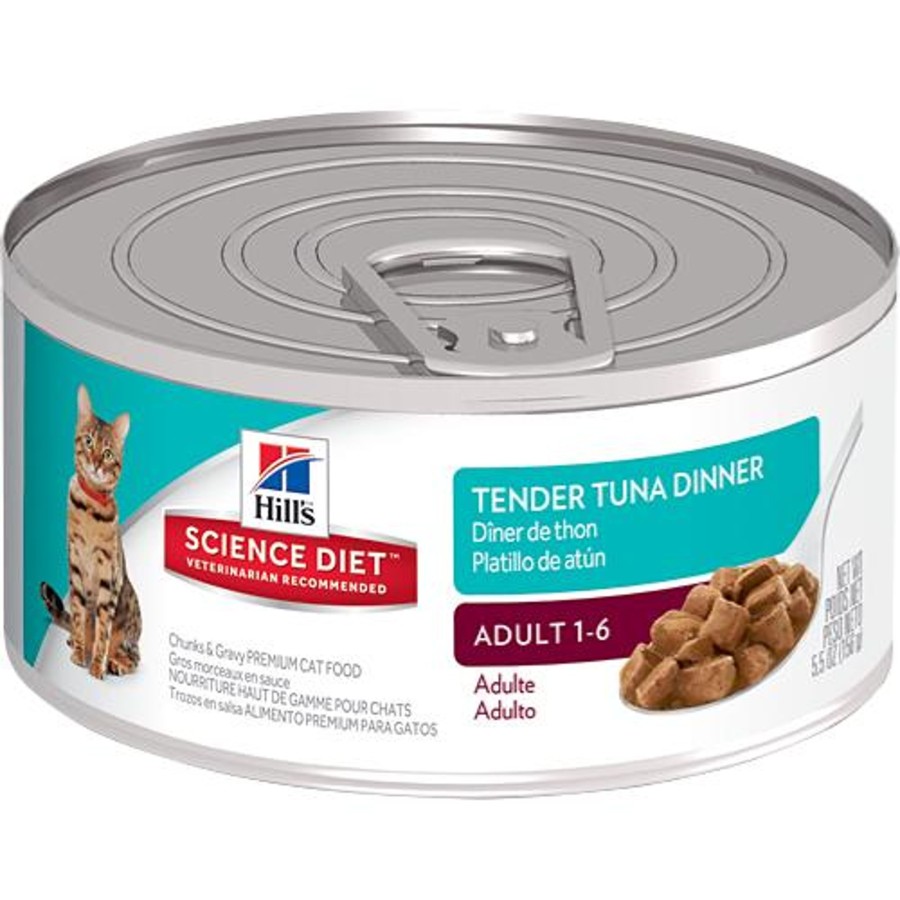 Cat Hill's Science Diet Wet Food | Hill'S Science Diet Adult Tender Tuna Dinner Canned Cat Food