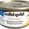 Cat Solid Gold Wet Food | Solid Gold Five Oceans Grain Free Mackerel & Tuna In Gravy Recipe Canned Cat Food