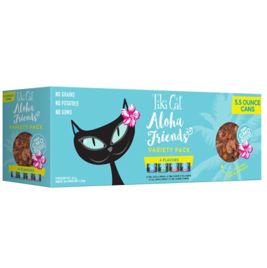 Cat Tiki Cat Wet Food | Tiki Cat Aloha Friends Variety Pack Canned Cat Food