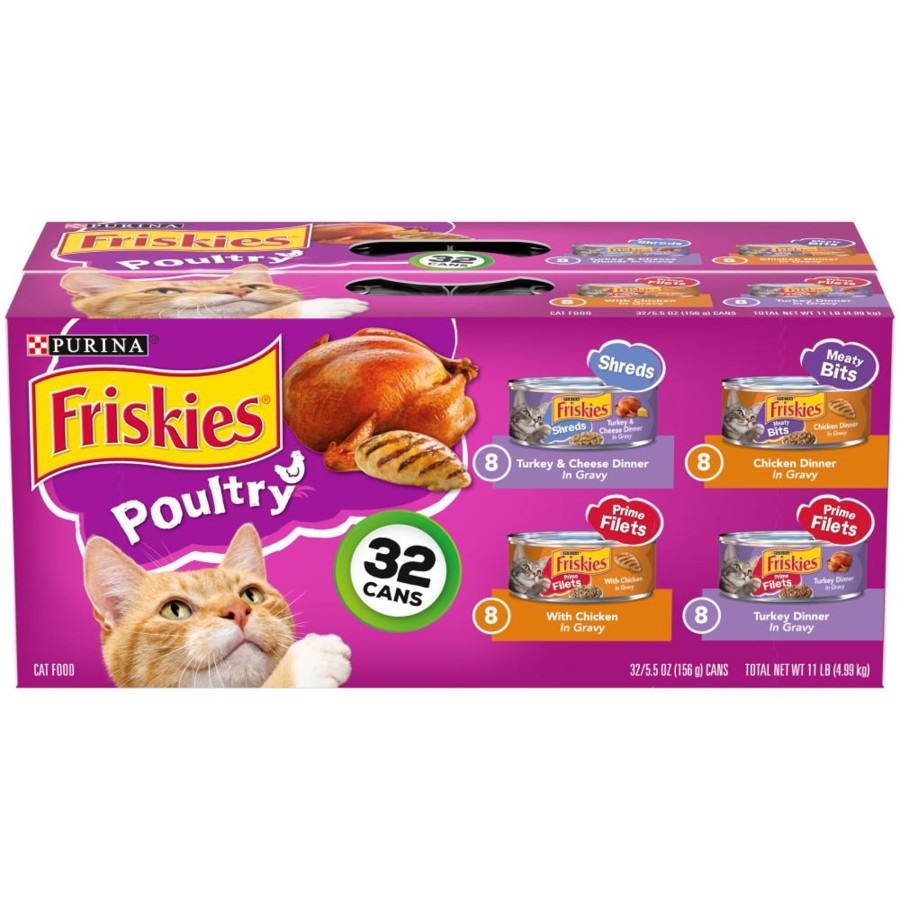 Cat Friskies Wet Food | Friskies Poultry Variety Canned Cat Food