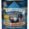 Dog Blue Buffalo Wet Food | Blue Buffalo Wilderness Wolf Creek Stew Grain-Free Chunky Chicken Stew Adult Canned Dog Food