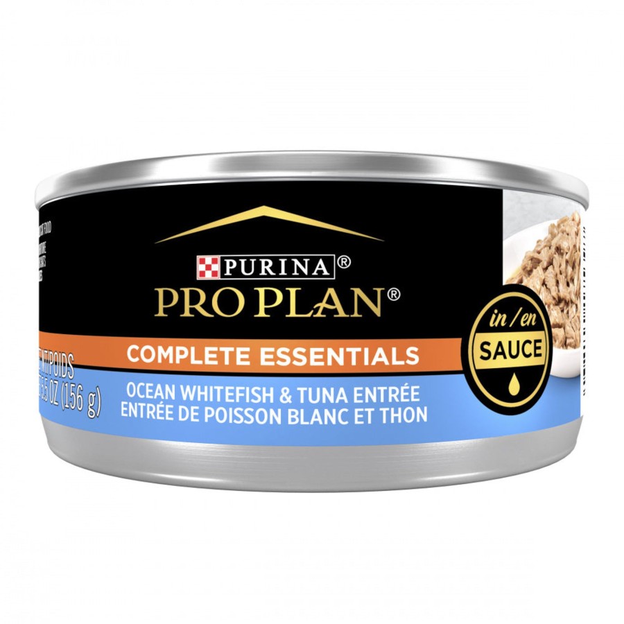 Cat Purina Pro Plan Wet Food | Purina Pro Plan Ocean Whitefish & Tuna Entree In Sauce Canned Cat Food