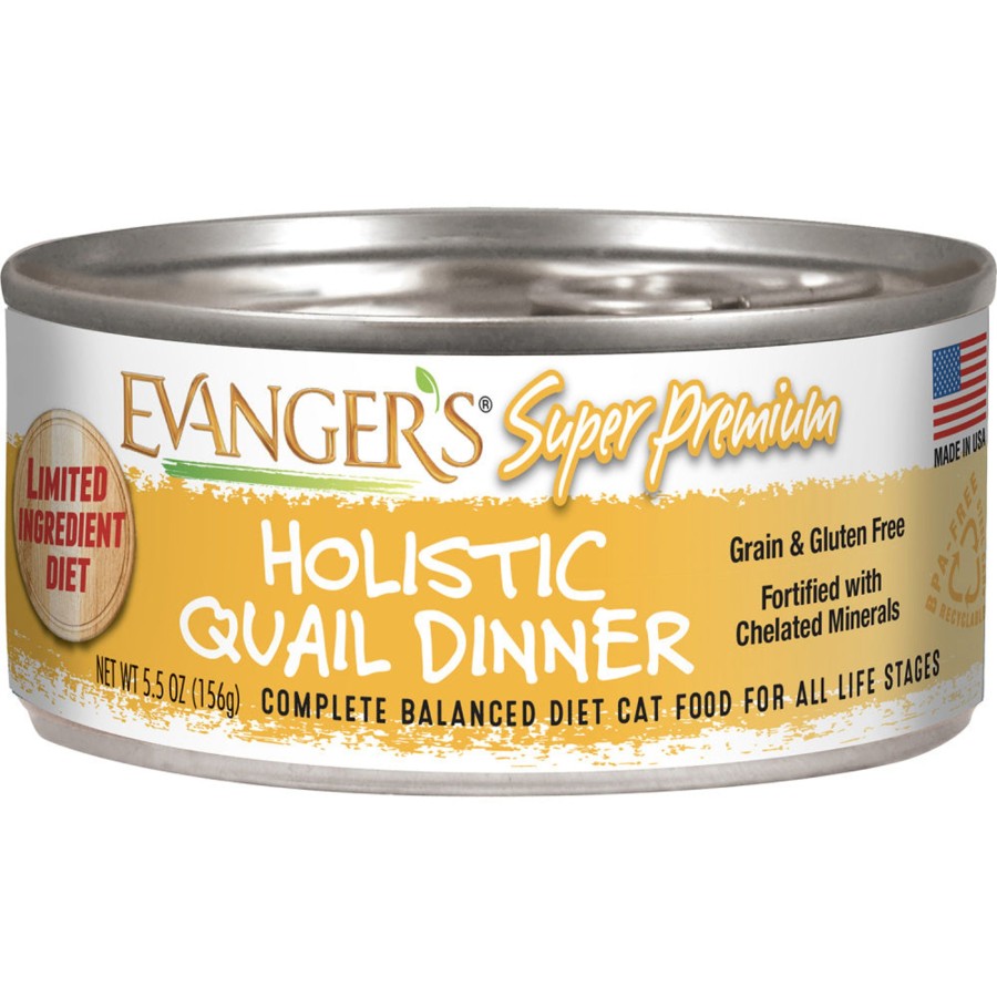 Cat Evangers Wet Food | Evangers Super Premium Holistic Quail Dinner Canned Cat Food