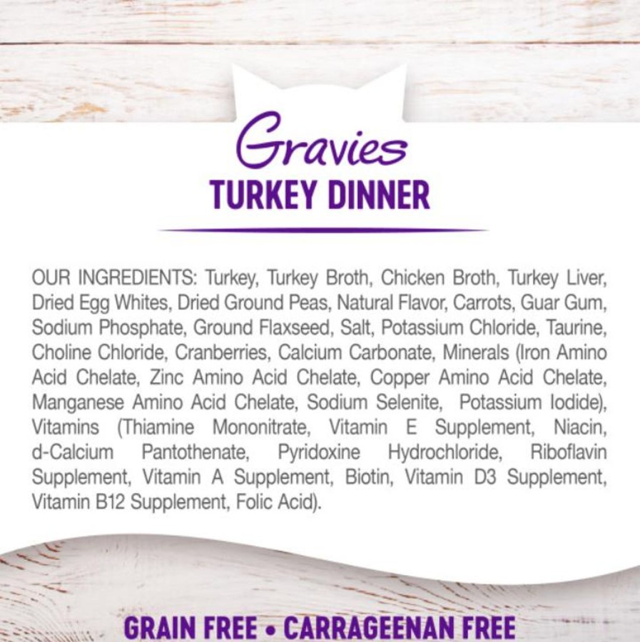 Cat Wellness Wet Food | Wellness Natural Grain Free Gravies Turkey Dinner Canned Cat Food