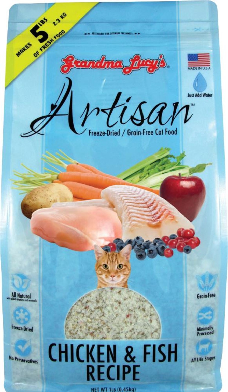 Cat Grandma Lucy's Freeze Dried | Grandma Lucy'S Artisan Grain-Freechicken And Fish Freeze-Dried Cat Food