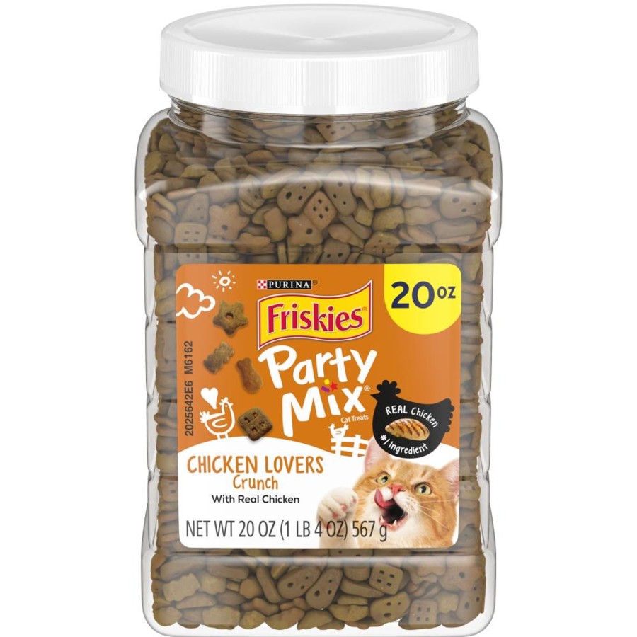 Cat Friskies | Friskies Party Mix Chicken Lovers Crunch Cat Treats