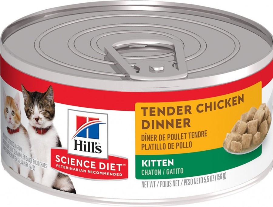 Cat Hill's Science Diet Wet Food | Hill'S Science Diet Kitten Tender Chicken Dinner Canned Cat Food