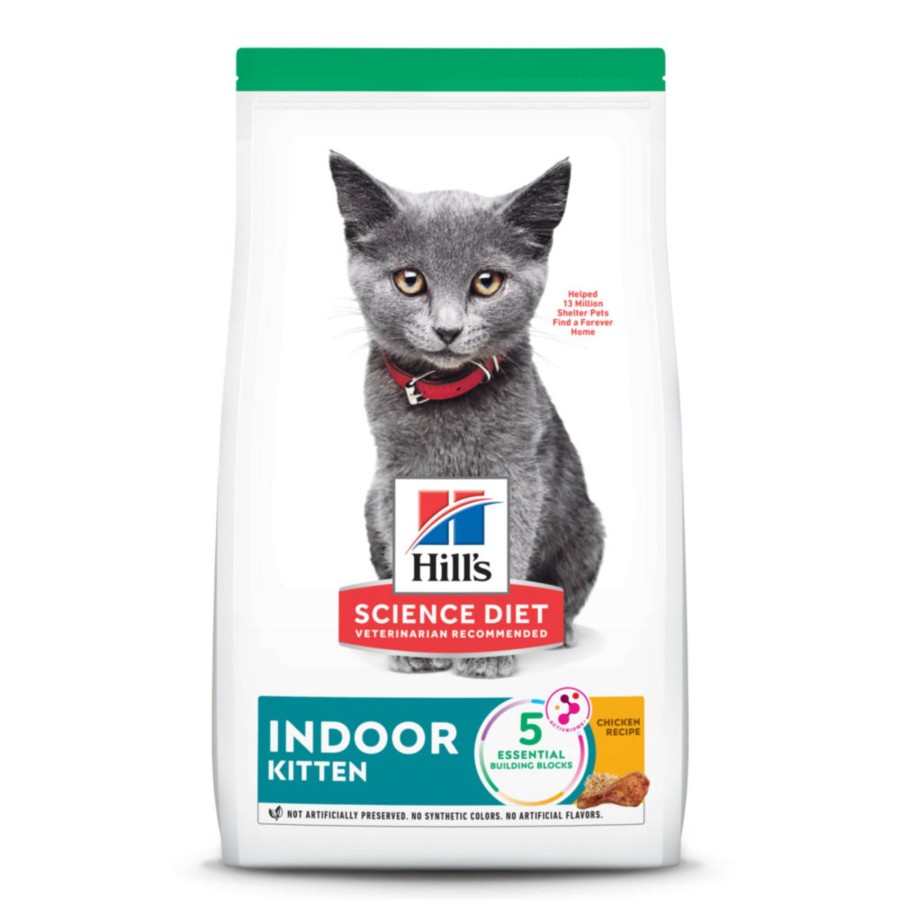 Cat Hill's Science Diet Dry Food | Hill'S Science Diet Kitten Indoor Chicken Recipe Dry Cat Food