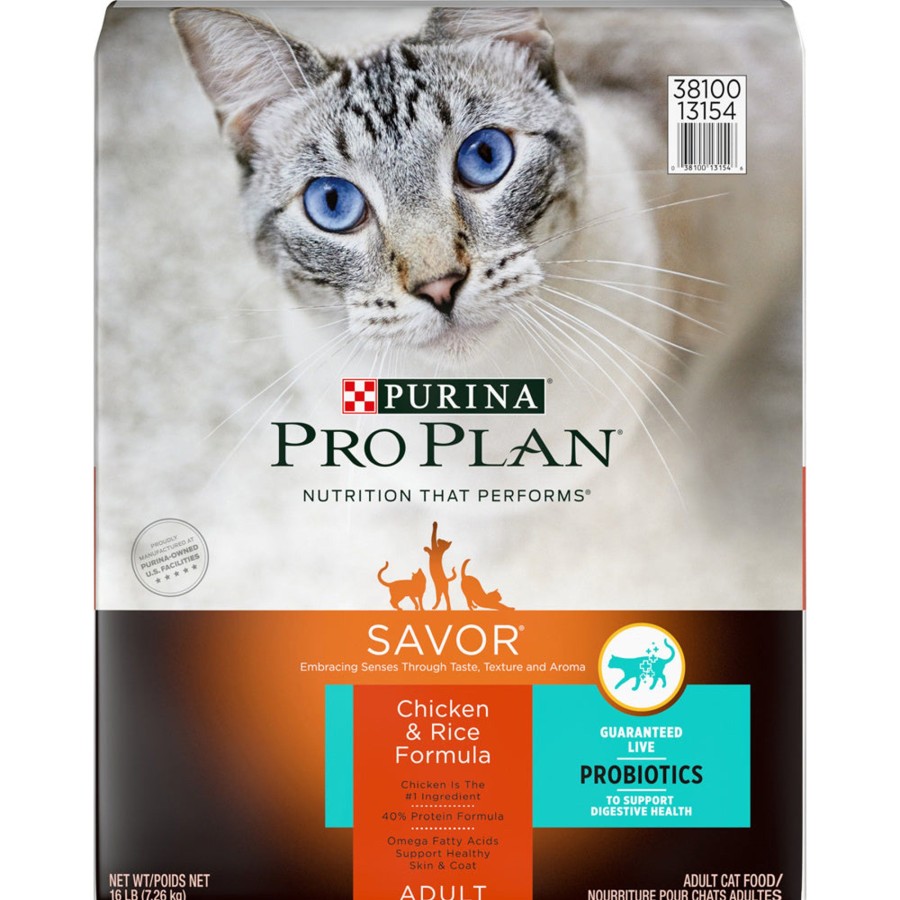 Cat Purina Pro Plan Dry Food | Purina Pro Plan Savor Chicken & Rice Formula Dry Cat Food