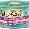 Cat Fancy Feast Wet Food | Fancy Feast Elegant Medleys White Meat Chicken Tuscany Canned Cat Food