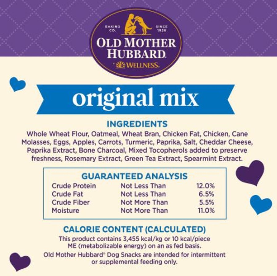 Dog Old Mother Hubbard | Old Mother Hubbard Crunchy Classic Natural Original Assortment Mini Biscuits Dog Treats