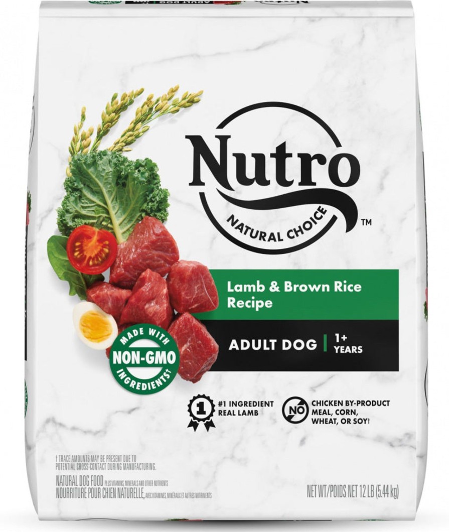 Dog Nutro Dry Food | Nutro Wholesome Essentials Healthy Weight Adult Pasture-Fed Lamb & Rice Recipe Dry Dog Food