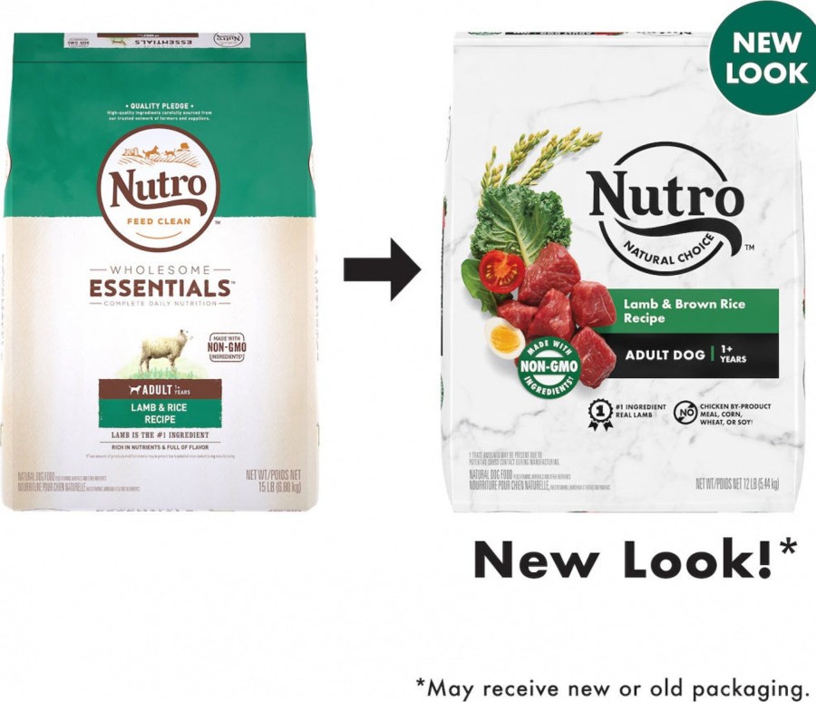 Dog Nutro Dry Food | Nutro Wholesome Essentials Healthy Weight Adult Pasture-Fed Lamb & Rice Recipe Dry Dog Food