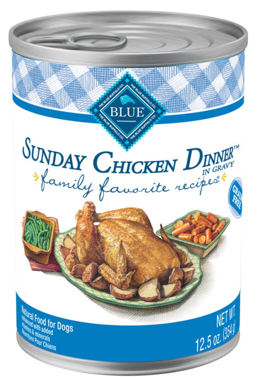 Dog Blue Buffalo Wet Food | Blue Buffalo Family Favorite Recipes Sunday Chicken Dinner Canned Dog Food