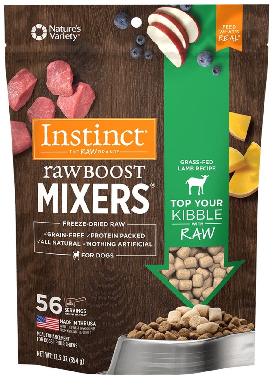 Dog Nature's Variety Freeze Dried | Instinct Raw Boost Grain Free Lamb Formula Freeze Dried Boost Mixers Dog Food Topper