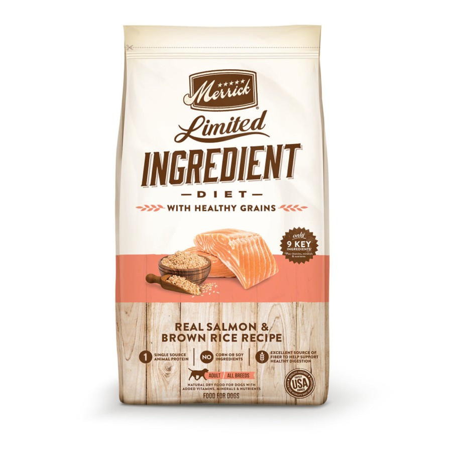 Dog Merrick Dry Food | Merrick Limited Ingredient Diet Dry Dog Food Real Salmon & Brown Rice Recipe With Healthy Grains