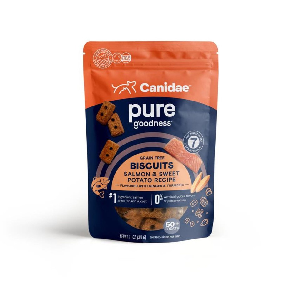 Dog Canidae | Canidae Grain Free Pure Heaven Biscuits With Salmon And Sweet Potato Dog Treats