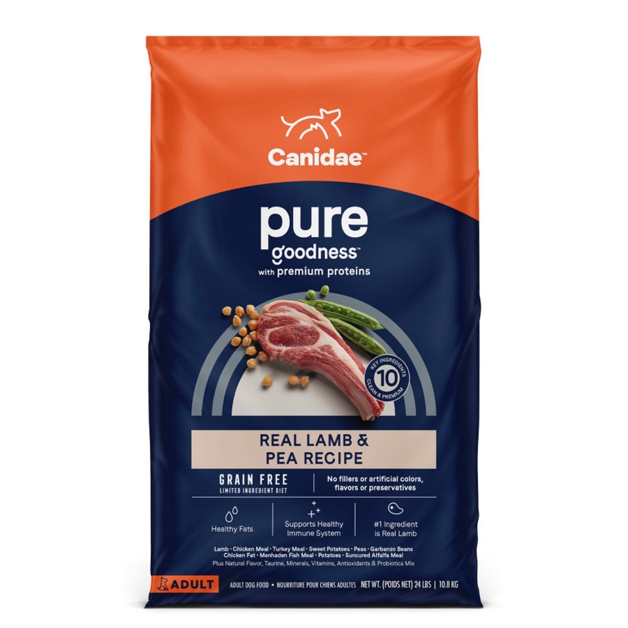 Dog Canidae Dry Food | Canidae Pure Goodness Real Lamb & Sweet Potato Recipe Adult Dry Dog Food