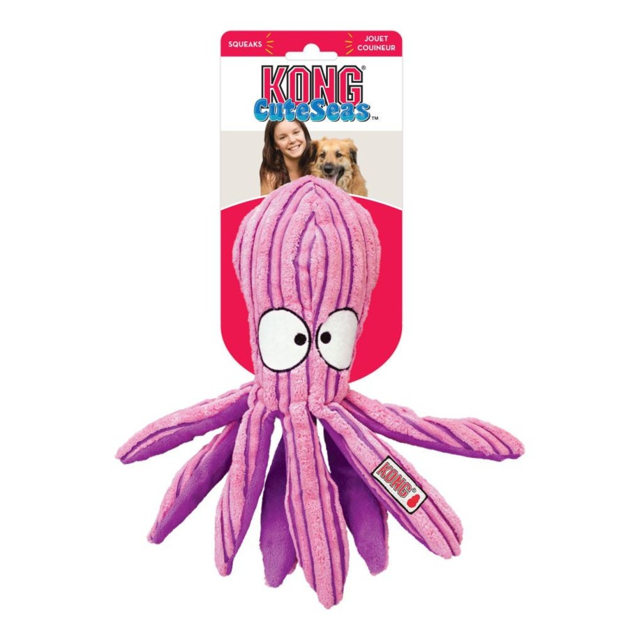 Dog KONG | Kong Cuteseas Octopus Crinkle Dog Toy