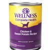 Dog Wellness Wet Food | Wellness Complete Health Natural Chicken And Sweet Potato Recipe Wet Canned Dog Food