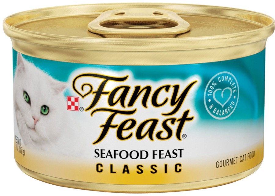 Cat Fancy Feast Wet Food | Fancy Feast Gourmet Seafood Canned Cat Food