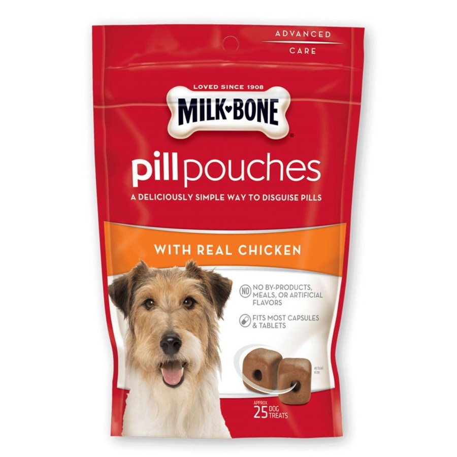 Dog Milk-Bone | Milk-Bone Pill Pouches With Real Chicken For Dogs